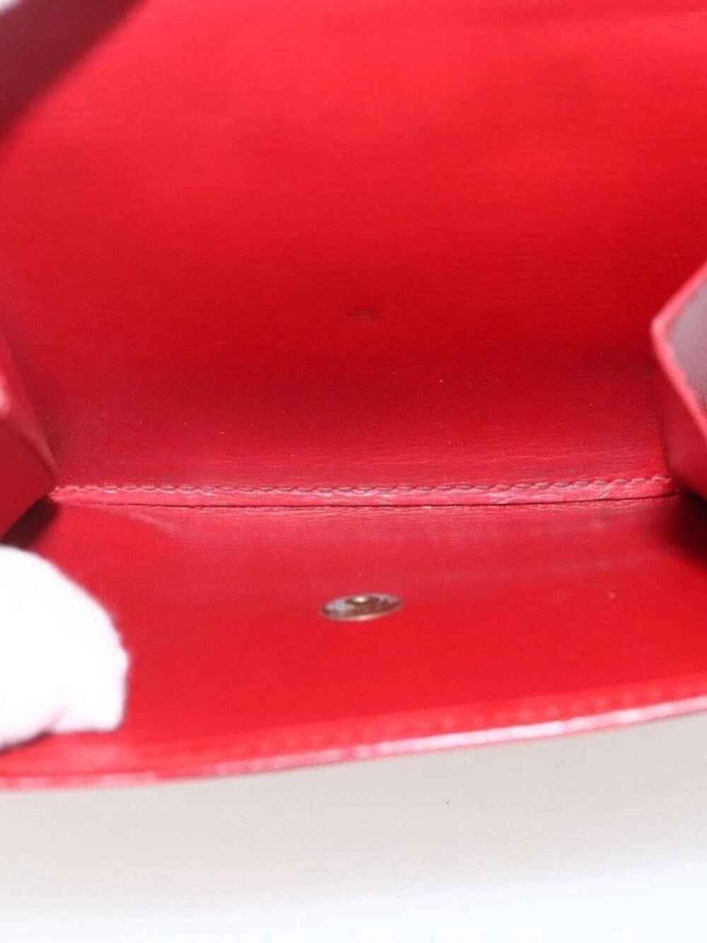 LOUIS VUITTON Porte Monnaie Billets Cartes Credit Wallet Red - Picture 13 of 15